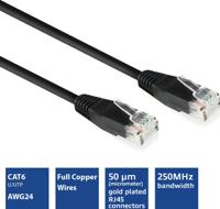 ACT IB8907 U/UTP CAT6 Patchkabel Zwart - 7 meter - thumbnail