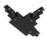 SLV T-connector voor S-TRACK 3-fasesysteem/aarde binnen links, zwart, dimbaar - thumbnail
