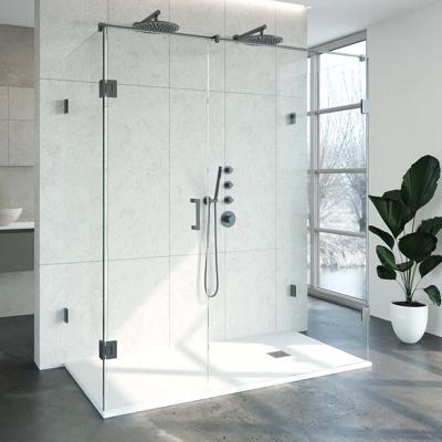 Douchecabine Compleet Just Creating Profielloos XL 90x180 cm Gunmetal Sanitop