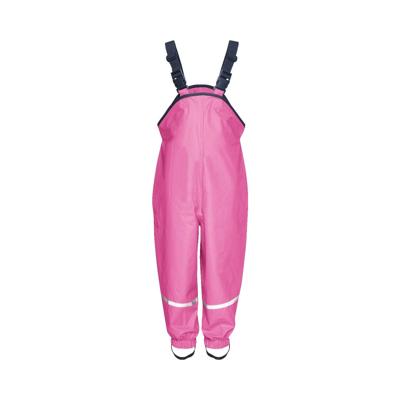 Playshoes regenbroek bretels fleece gevoerd Uni Fuchsia-80
