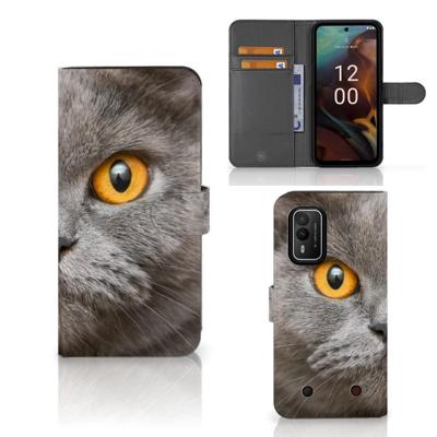 Telefoonhoesje | Met pasjeshouder | Nokia XR21 Britse Korthaar Telefoonhoesje | Met pasjeshouder | Nokia XR21 Britse Korthaar