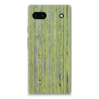 Google Pixel 6A Bumper Hoesje Green Wood Google Pixel 6A Bumper Hoesje Green Wood