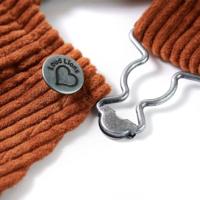 Kindertuinjurk 116 ribfluweel cognackleurig - thumbnail