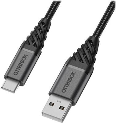 OtterBox Nylon Braided Charge/Sync Cable USB-C 1m Black