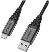 OtterBox Nylon Braided Charge/Sync Cable USB-C 1m Black - thumbnail