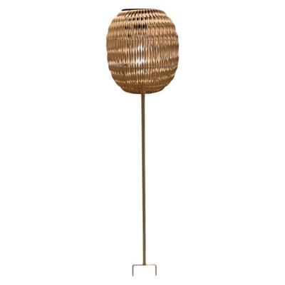 Solar Lantaarn rotan op voet 17x86,5cm