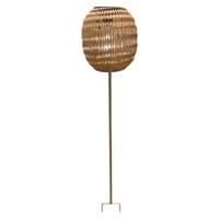 Solar Lantaarn rotan op voet 17x86,5cm - thumbnail