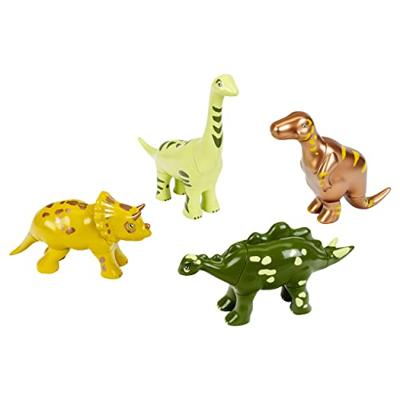 Magnetisch speelgoed - KLEIN - 4 grote dinosaurussen Grappige puzzel, 1+ - Stimuleert creativiteit en handvaardigheid!