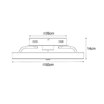 QAZQA Plafondventilator zwart incl. LED met afstandsbediening - Maddy