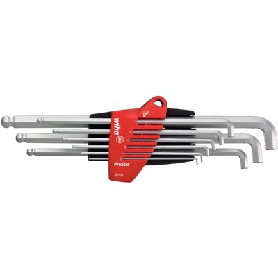 Wiha Inbus Haakse schroevendraaierset 1.5 mm, 2 mm, 2.5 mm, 3 mm, 4 mm, 5 mm, 6 mm, 8 mm, 10 mm 9-delig