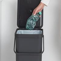 Brabantia sort & go afvalbak 40l grey - thumbnail
