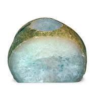 Waxinelichthouder Edelsteen Agaat Blauw (ca 8-9 cm hoog) - thumbnail