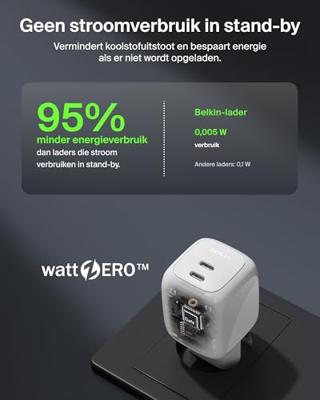 Oplader Belkin WCH020KQWH Wit Oplader Belkin WCH020KQWH Wit