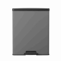 Curver decobin pedaalemmer 65l cool grey - thumbnail