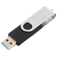 16GB Twister USB 3 0 Flash Disk USB Flash Drive (zwart) - thumbnail