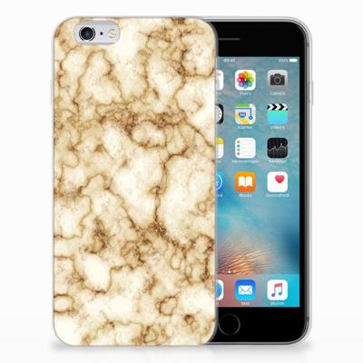 Apple iPhone 6 | 6s | TPU | Siliconen hoesje | Marmer Goud Apple iPhone 6 | 6s | TPU | Siliconen hoesje | Marmer Goud