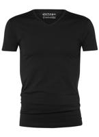 Garage Bodyfit T-shirt V-neck Basic T-shirts Black - thumbnail
