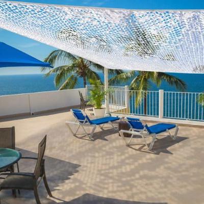 Rechthoekige schaduwluifel Faura Wit Grijs 3 x 4 m Omkeerbaar Camouflage