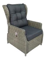 MeSaMi Ibiza lounge chair verstelbaar kobo grey - thumbnail