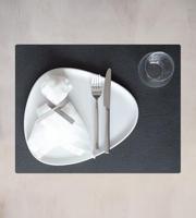 LIND DNA - Dinner Mat Square - Placemat 35x45cm Hippo Black-Anthra - thumbnail