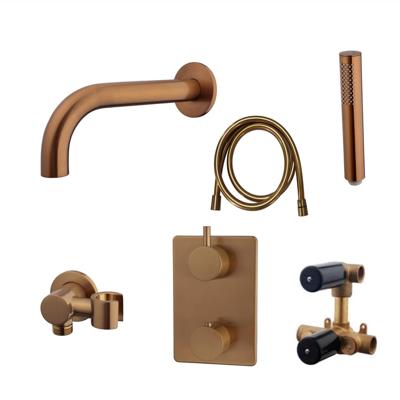 Wiesbaden Badkraan Inbouw Set Caral 01 Brons Koper Wiesbaden Badkraan Inbouw Set Caral 01 Brons Koper