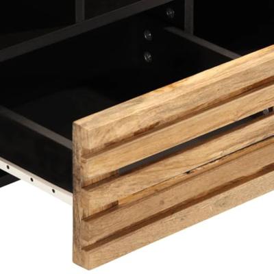Tv-meubel 100x34x46 cm massief ruw mangohout