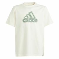 T-Shirt met Korte Mouwen Adidas Table Growth Beige - Maat: 15-16 Jaar - thumbnail