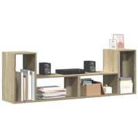 Tv-meubelen 2 st 75x30x50 cm bewerkt hout sonoma eikenkleurig - thumbnail