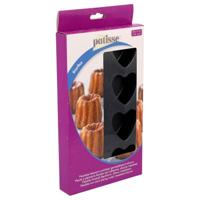 Patisse Mini Hartvormpjes 8 Vaks 29x17 cm Zwart/Siliconen - thumbnail