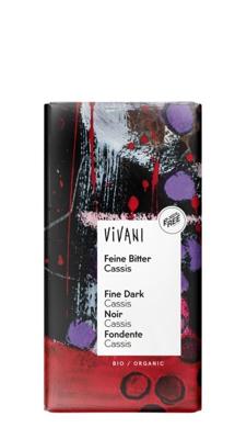 Pure chocolade met cassis - 100 gram