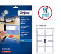 AVERY visitekaarten voor inkjet Quick&Clean glanzend, 200 kaartjes, 250 g/m² - thumbnail