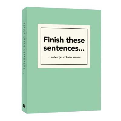 Uitgeverij Kluitman Finish these sentences invulboek Uitgeverij Kluitman Finish these sentences invulboek