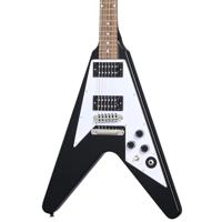 Epiphone Kirk Hammett 1979 Flying V Ebony elektrische gitaar met hard case - thumbnail