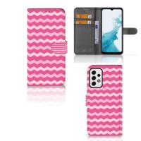 Samsung Galaxy A23 | Telefoon Hoesje | Waves Pink - thumbnail