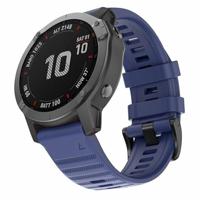 By Qubix - Siliconen bandje - Donkerblauw - Compatible met Garmin Instinct 3-50mm - Compatible Garmin bandje - thumbnail