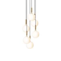 Nuura Miira 6 Hanglamp - Messing - Wit - thumbnail