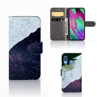 Samsung Galaxy A40 | Book Case | Sea in Space Samsung Galaxy A40 | Book Case | Sea in Space