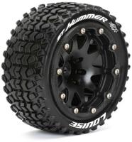 Louise ST-HUMMER - MFT 1/10 banden op 2.8" bead-lock velgen Zwart - 1/2 Offset - Hex 12mm - thumbnail