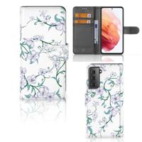 Samsung Galaxy S21 Uniek Hoesje Blossom White - thumbnail