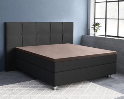 Primaviera Deluxe Topper Satijn Hoeslaken Taupe 90 x 200