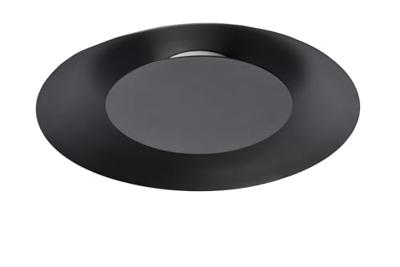 Lucide FOSKAL - Plafonnière - Ø 34,5 cm - LED - 1x12W 2700K - Zwart