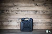 Stalen Jerrycan 5L - Zwart - Hoogwaardig staal - Decoratief Item - Origineel Cadeau - thumbnail