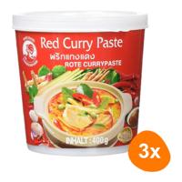 Cock Brand - Rode Currypasta - 3x 400g - thumbnail
