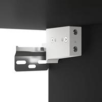 Dressoir 80x33x70 cm bewerkt hout zwart - thumbnail