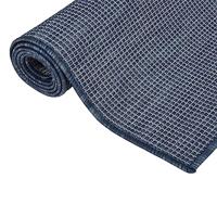 Buitenkleed platgeweven 200x280 cm blauw - thumbnail