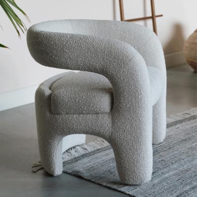 ZILT Fauteuil 'Genia' Bouclé, kleur Off White ZILT Fauteuil 'Genia' Bouclé, kleur Off White