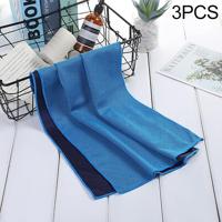 3 STKS absorberend polyester sneldrogend ademend koud gevild Fitness Sport draagbare handdoek (licht blauw) - thumbnail