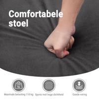 Fauteuil elektrisch verstelbaar stof donkergrijs - thumbnail