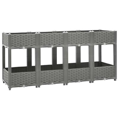 Plantenbak verhoogd 160x40x71 cm polypropeen Plantenbak verhoogd 160x40x71 cm polypropeen