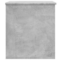 Opbergbox 60x42x46 cm bewerkt hout betongrijs - thumbnail